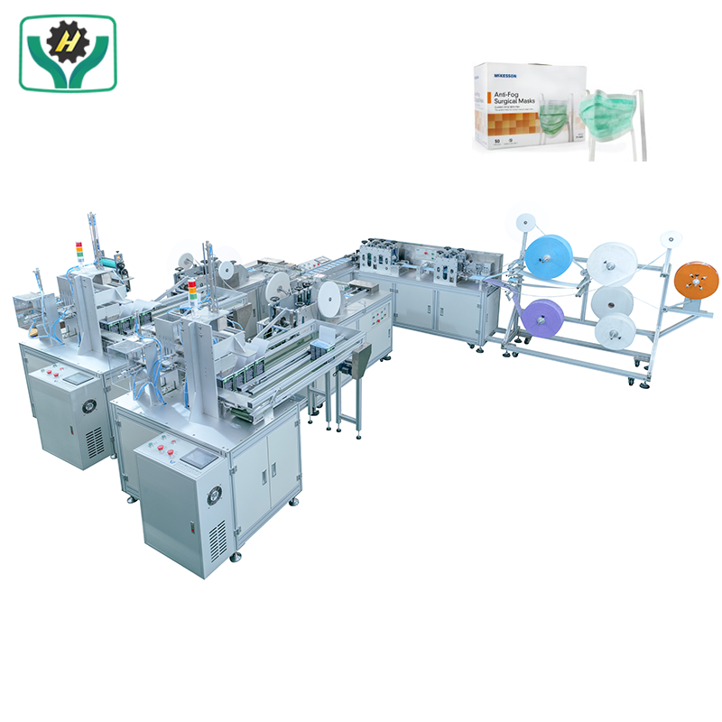 HY100P-07B　Automatic Tie Up Mask Making and Packing Machine